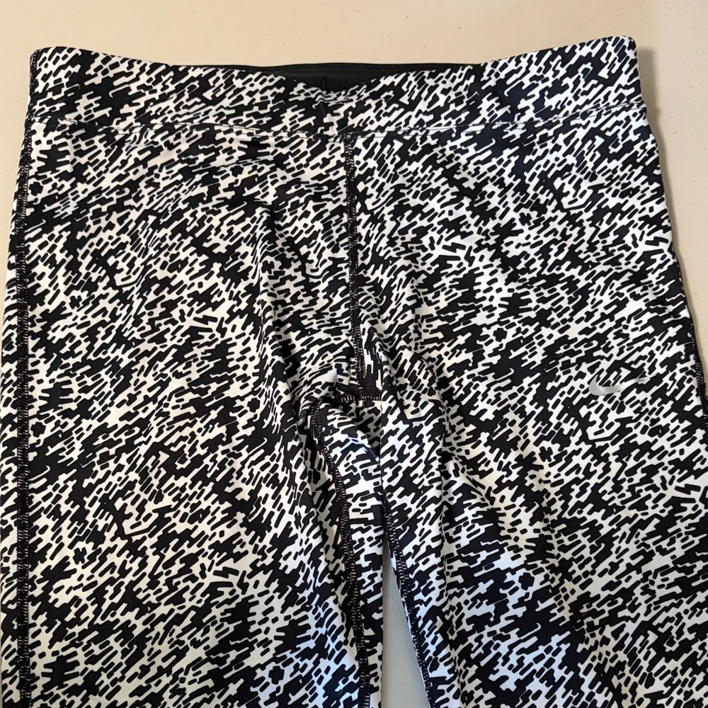Nike Black and White Dri-FIT Leggings